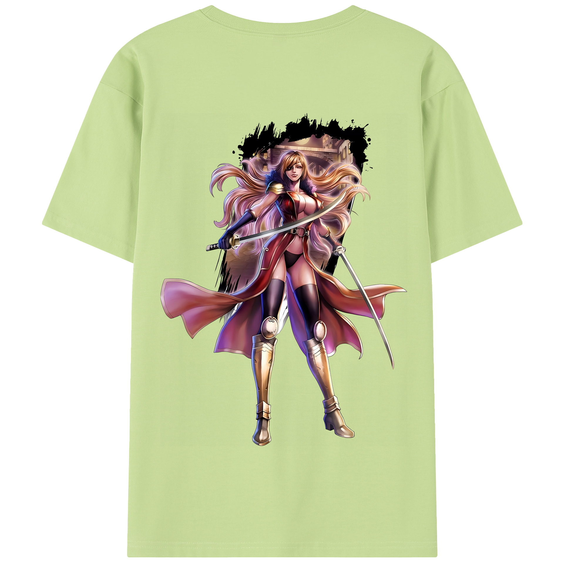 （画像用） 北斗の拳 Fist of the North Star 綿100％半袖Tシャツ（背面プリント）